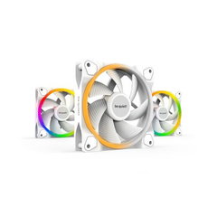 Set 3 ventilatoare BE QUIET! Light Wings PWM White Triple Pack, 120 mm, iluminare ARGB, VEBQBL100