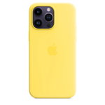 Husa de protectie Apple cu MagSafe pentru iPhone 14 Pro Max Silicon Canary Yellow, Apple