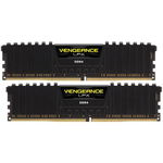 Memorie Vengeance LPX Black 64GB (2x32GB) DDR4 3000MHz CL16 Dual Channel Kit, Corsair