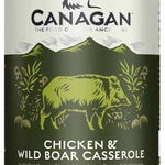 CANAGAN Chicken&Wild Boar Casserole, XS-XL, Pui și Mistreț, conservă hrană umedă fără cereale câini junior & adult, (în supă), 400g, Canagan