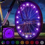 Lumini pentru roata de bicicleta Activ Life, silicon, purpuriu, 