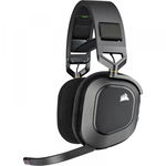 Casti gaming wireless Corsair HS80, surround Dolby Atmos, multiplatforma PC PS4 PS5, iluminare RGB, Negru Carbon