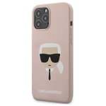 Husa de protectie Karl Lagerfeld Head pentru Apple iPhone 12 Pro Max, Roz