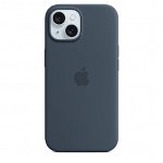 Husa telefon APPLE iPhone 15 Silicone Case cu MagSafe - Storm Blue, MT0N3ZM/A