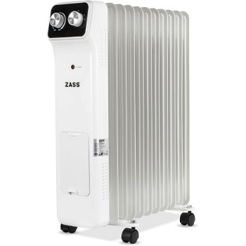 Zass Calorifer electric cu ulei Zass ZR 11 N, 2500 W, 11 elementi, termostat reglabil, protectie la supraincalzire, Zass
