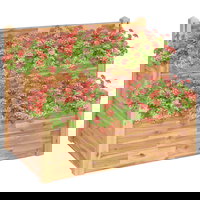 vidaXL Jardinieră de grădină, 2 niveluri, 110x75x84 cm, lemn de acacia, vidaXL