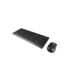 Kit Lenovo Essential Wireless Tastatura + Mouse, receiver nano, USB, 2.4 Ghz, rezistent la stropire, optic, Negru