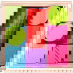 Cuburi din lemn - Set 17 piese