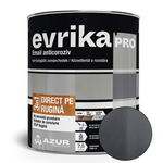 Vopsea alchidica Azur Evrika Pro direct pe rugina, gri, 0.75 l, Mathaus