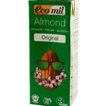 ECOMIL – Bautura Bio de migdale Original, 200 ml, cu pai