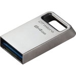 Memorie USB KINGSTON DataTraveler Micro DTMC3G2, 64GB, USB 3.2, argintiu