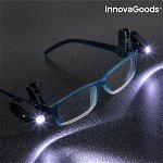 Clips cu LED pentru Ochelari 360º InnovaGoods (Pachet de 2), InnovaGoods