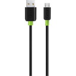 Cablu de date Goui Classic G-MC01K, USB - MicroUSB, 1.5m, Negru, Goui