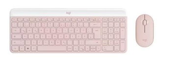 Kit tastatura + mouse Wireless LOGITECH MK470 920-011322, Rose