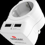 adaptor priza skross 1.500281 shuko - us cu 2x usb, SKROSS