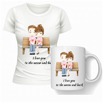 Set cana si tricou personalizate pentru ziua indragostitilor Valentines Day SVD3015