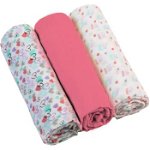 BabyOno Diaper Super Soft scutece textile Pink 70 × 70 cm 3 buc, BabyOno