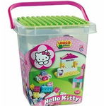 Set constructie Unico Plus Hello Kitty Galetusa cu placa de montat 104 piese