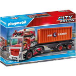 Playmobil - Camion Cu Container De Marfa, Playmobil
