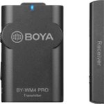Sistem wireless, Boya, cu Microfon lavaliera, Transmitator si Receiver pentru iOS, Boya