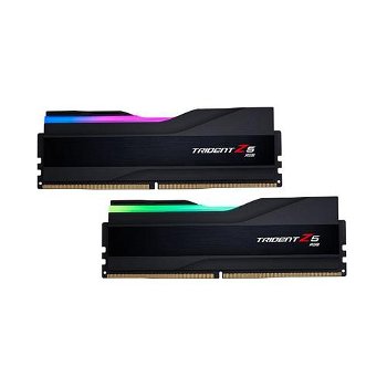 Memorie G.SKILL Trident Z5 RGB Black 32GB(2x16GB) DDR5 PC5-48000 6400MHz CL32 F5-6400J3239G16GX2-TZ5RK Intel XMP