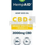 Ulei de canepa cu 2000 mg CBD, 500 mg CBDA, 500 mg CBGA, 200 mg Boswellia 10 ml, Hempaid