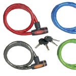 Antifurt Master Lock cablu otel calit cu cheie 1m x 18mm - diverse culori, MasterLock
