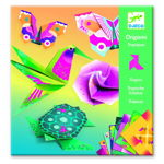 Set 24 hârtii origami cu instrucțiuni Djeco Neon Tropics, Djeco