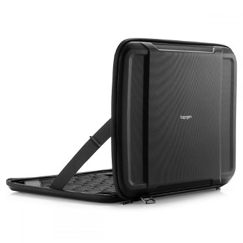 Husa Spigen Rugged Armor Pouch Pro compatibila cu laptop 15/16 inch Black, Spigen