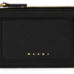 Marni Leather Card Holder BLACK, Marni