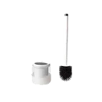 Perie WC din silicon si suport rotund din plastic Alb SMR Professional Hygiene