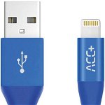 Cablu de date / adaptor Maxcom ACC+ USB Male la Lightning Male, MFi, 1 m, Blue
