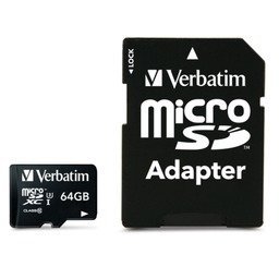 Verbatim Card Memorie Verbatim Pro 64gb Class 10 Ush-I Microsdxc + Adaptor, Verbatim