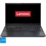 Laptop LENOVO ThinkPad E15 Gen 2, 15.6" Full HD, Intel® Core™ i5-1135G7, 16GB RAM, SSD 512GB, nVidia GeForce MX450, Fara sistem de operare, Black