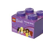 Cutie depozitare LEGO Friends 2x2 violet