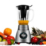 Mixer cu Pahar Cecotec Power Black Titanium 1800 2,1 L 1800W Inox, Cecotec