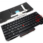 Tastatura Lenovo ThinkPad E14 GEN 1 2020 iluminata layout US fara rama enter mic, IBM Lenovo