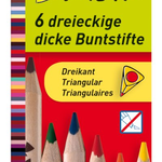Creioane Herlitz color triunghiular trilino 1/1 set 6