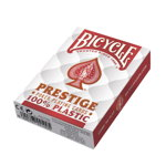 Carti de Joc Bicycle Prestige Jumbo Index 100% Plastic - Rosu