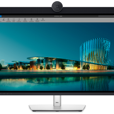 Monitor LED IPS Dell 31.5", 6K, Display Port, HDR 600, Negru/Argintiu