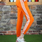 Pantaloni trening portocalii pentru dama-cod HP248