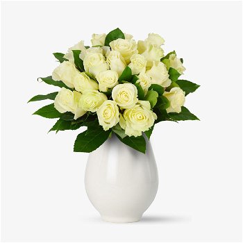Buchet de 23 trandafiri albi - Standard, Floria