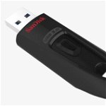 Stick USB SanDisk Cruzer Ultra, 256GB, USB 3.0 (Negru), SanDisk