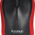 Mouse Marvo DWM100RD negru și roșu, Marvo