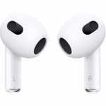 Casti AirPods 3 True Wireless (3rd Gen) cu carcasa Incarcare prin mufa lightning - Alb - MPNY3 