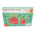 Puzzle betisoare din lemn, Fructe, 32 piese, 