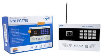 Sistem de alarma wireless PNI PG2710 linie terestra si 6 senzori suplimentari