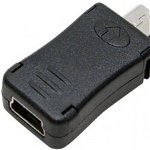 Adaptor Mini USB 2.0 (M) la Micro USB 2.0 (T), LogiLink AU0010, LogiLink