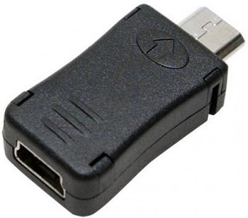Adaptor Mini USB 2.0 (M) la Micro USB 2.0 (T), LogiLink AU0010, LogiLink
