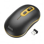 Mouse Wireless  1000-1600 DPI Hoco (GM21) Negru   Galben